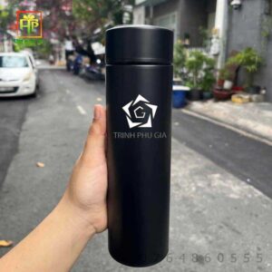 Bình giữ nhiệt không hiển thị nhiệt độ màu đen