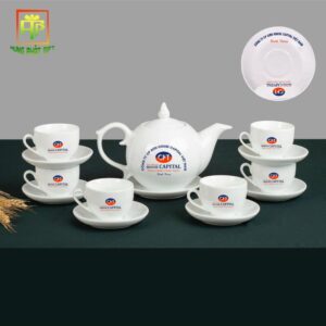 Bộ Ấm Chén In Logo