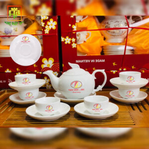 Bộ Ấm Chén In Logo Thương Hiệu