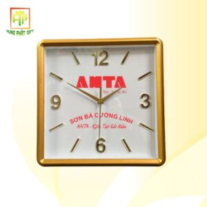 Đồng Hồ Viền Vuông In Logo